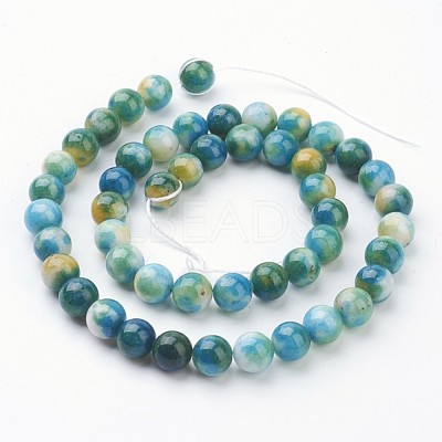 Jade Beads Strands X-G-D264-8mm-XH05-1