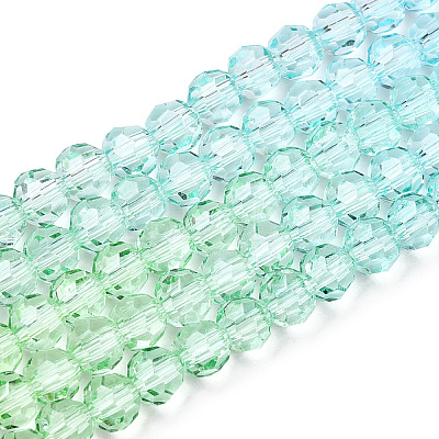 Transparent Glass Beads Strands GLAA-E036-07R-1