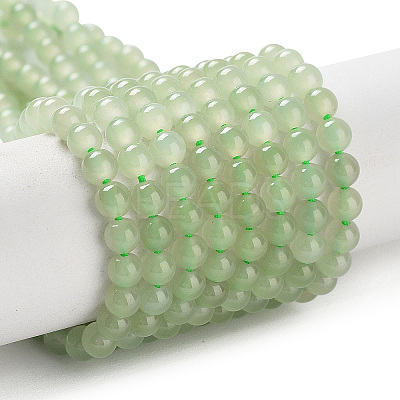Natural Nephrite Jade/Hetian Jade Beads Strands G-NH0005-030A-1