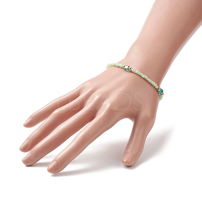 Glass Seed Bead Beaded Bracelets for Women BJEW-JB09287-1