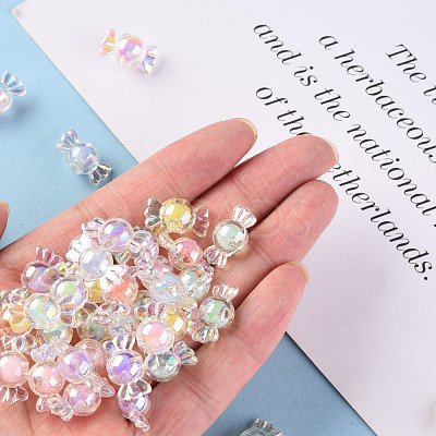 Transparent Acrylic Beads X-TACR-S152-03B-1