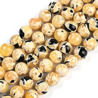 Sythetic Amber Beads Strands G-M199-02C-1