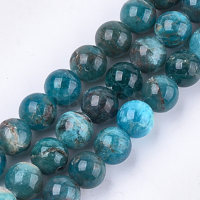 Natural Apatite Beads Strands G-S333-10mm-031-1