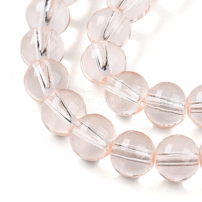 Baking Paint Transparent Glass Beads X1-DGLA-N006-8mm-02-1