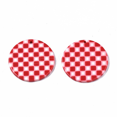 Opaque Cellulose Acetate(Resin) Pendants KY-Q057-002B-A02-1
