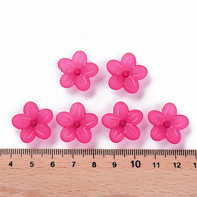 Frosted Acrylic Bead Caps MACR-S371-08A-706-1
