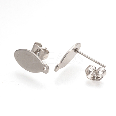 Non-Tarnish 304 Stainless Steel Stud Earring Findings STAS-Q223-03-1