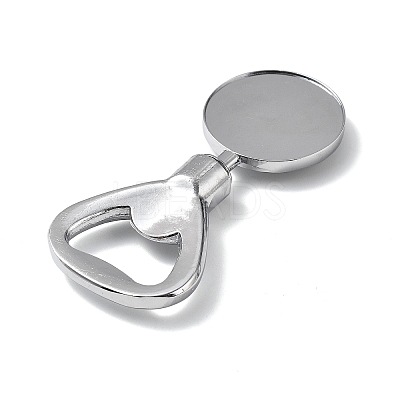 Zinc Alloy Bottle Opener Cabochon Component PALLOY-D312-01P-05-1