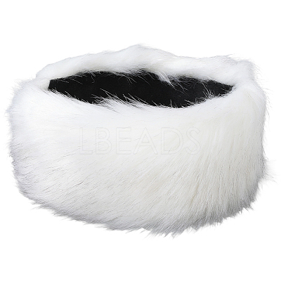 1Pc Faux Fur Fiber Yarn Warmer Headbands COHT-CY0001-01D-1