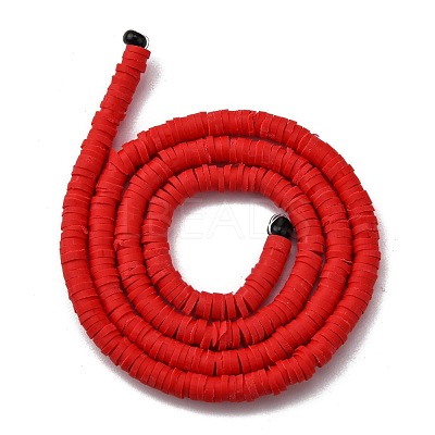 Handmade Polymer Clay Beads Strands CLAY-R089-4mm-Q045-1
