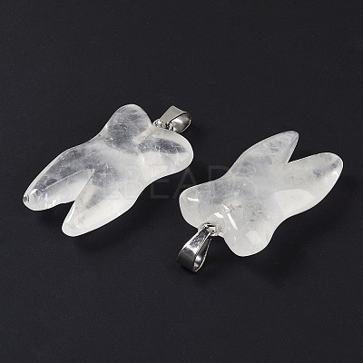 Natural Quartz Crystal Pendants G-G115-01C-1