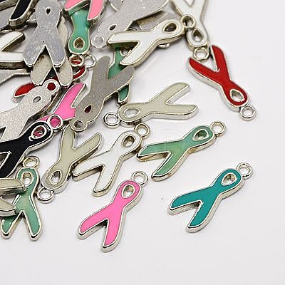 Alloy Enamel Pendants ENAM-EA546Y-M-1