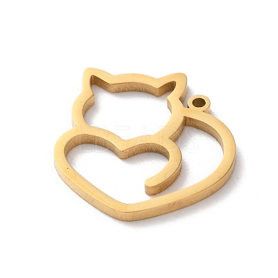 304 Stainless Steel Pendants STAS-S149-01G-1