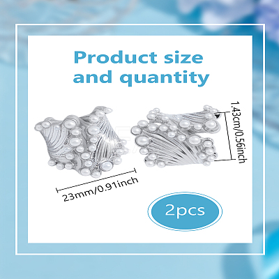 2Pcs Zinc Alloy Cuff Rings for Women RJEW-LP0005-19-1