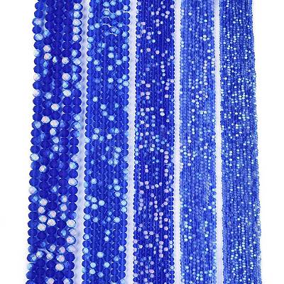 Transparent Glass Beads Strands EGLA-A044-T8mm-MB31-1