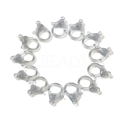 Transparent Plastic Lobster CLaw Clasps KY-H005-A04-1