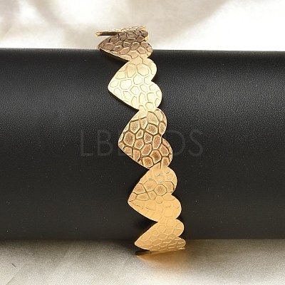 304 Stainless Steel Cuff Bangles for Women BJEW-B120-02G-02-1