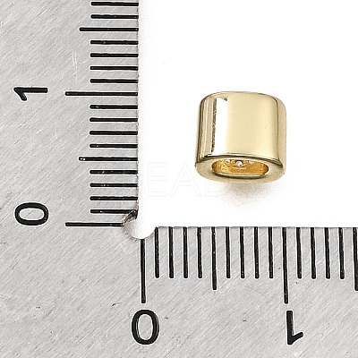 Brass Micro Pave Clear Cubic Zirconia Beads CU-CBAA19F-01G-H-1