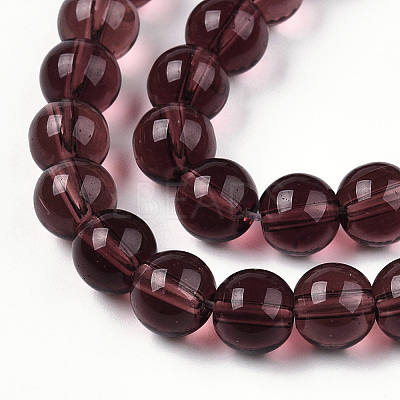 Transparent Glass Beads Strands GLAA-T032-T8mm-19-1