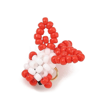 MIYUKI Round Glass Seed Beads Glass Pendants PALLOY-MZ01451-01-1