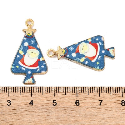 Christmas Theme Rack Plating Alloy Pendants FIND-M020-02H-G-1