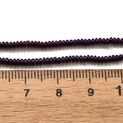 Electroplated Synthetic Non-magnetic Hematite Beads Strands X-G-L613-G01-01D-1