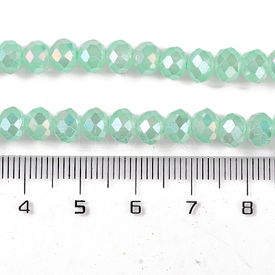 Baking Electroplate Glass Beads Strands LS-DGLA-A039-J6MM-B07-1