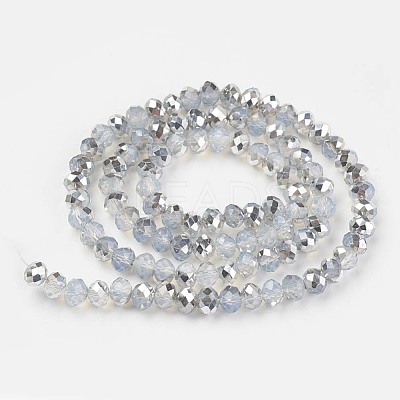 Electroplate Glass Beads Strands EGLA-A034-J10mm-M05-1