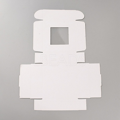 Paper Candy Storage Box CON-WH0084-96A-02-1