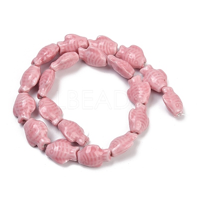 Handmade Porcelain Beads Strands PORC-P030-01A-08-1