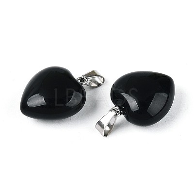 Natural Obsidian Pendants G-T143-49A-1