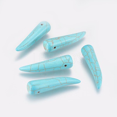 Synthetic Turquoise Pendants TURQ-F011-02-1