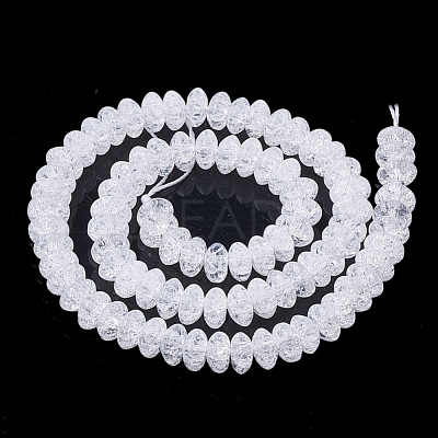 Synthetic Crackle Quartz Beads Strands G-S285-09-1