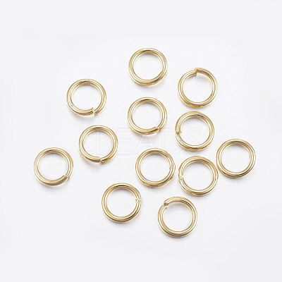 304 Stainless Steel Open Jump Rings X-STAS-L187-5x1mm-G-1
