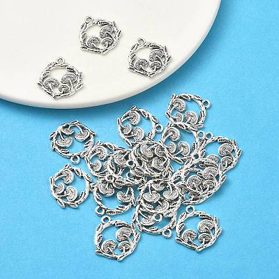 Tibetan Style Alloy Pendants TIBEP-YW0001-70-1