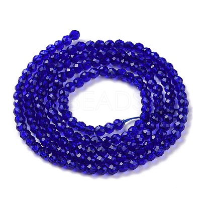 Transparent Glass Beads Strands GLAA-H021-03-09-1