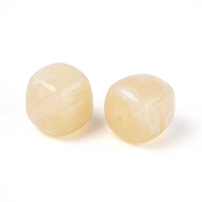 Opaque Acrylic Beads X-OACR-ZX006-33A-1