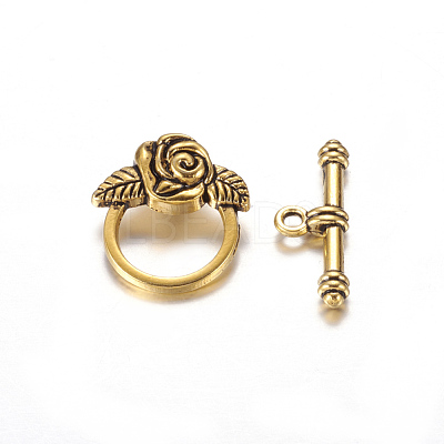 Tibetan Style Alloy Toggle Clasps X-GLF0026Y-NF-1