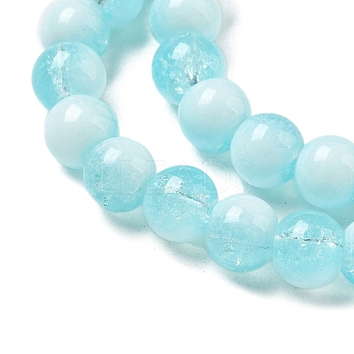 Crackle Glass Beads Strands GLAA-U001-6mm-08-1