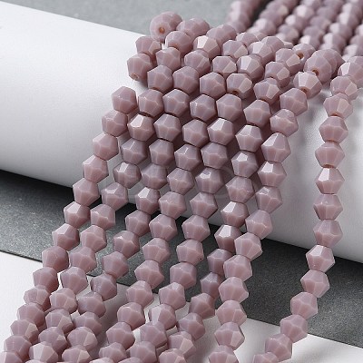Opaque Solid Color Imitation Jade Glass Beads Strands GLAA-F029-P4mm-13-1