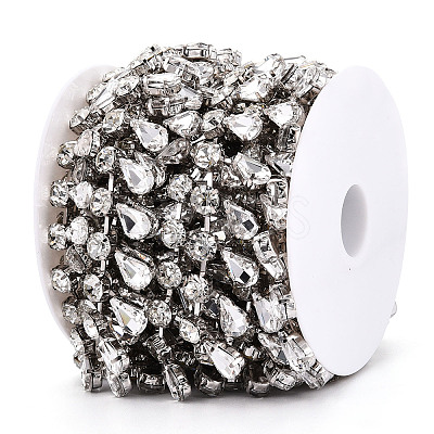 Iron Rhinestone Cup Chains CH-T006-12A-1