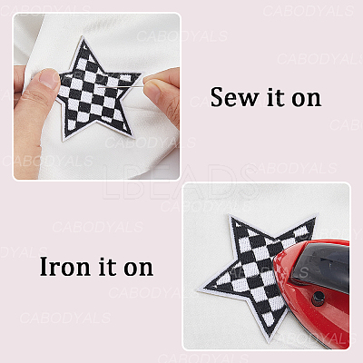 20Pcs Polyester Clothing Patches DIY-CY0002-35A-1