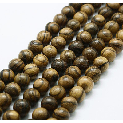 Natural Wood Beads Strands WOOD-F006-04-10mm-1