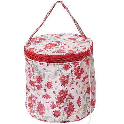 Polycotton Knitting Zipper Cylinder Bag AJEW-WH20011-19B-1