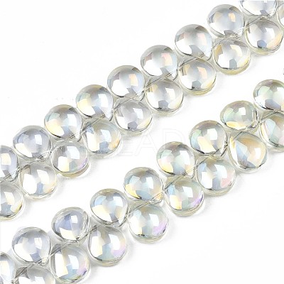Electroplate Glass Beads Strand EGLA-S188-27-B03-1