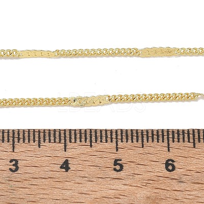 2MM Brass Curb Chain Necklaces for Women KK-CBA4FD4-15G-1