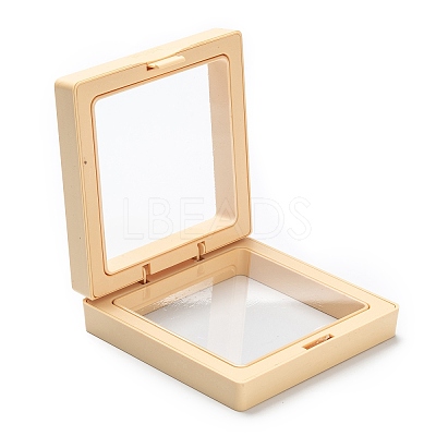 Square Transparent PE Thin Film Suspension Jewelry Display Box CON-D009-01B-01-1