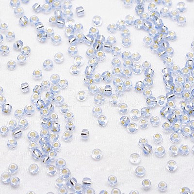 8/0 Transparent Glass Round Seed Beads SEED-J010-F8-32-1