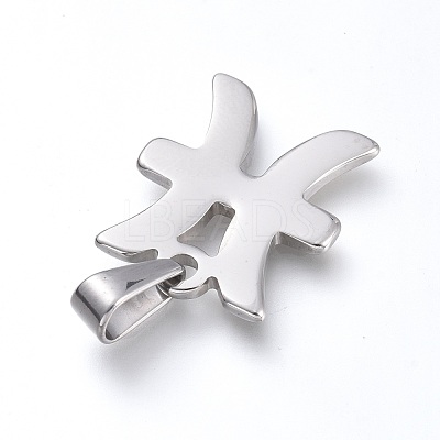 Non-Tarnish 304 Stainless Steel Pendants STAS-L210-06B-P-01-1
