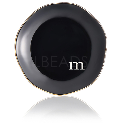 Round Ceramic Jewelry Dish AJEW-WH20067-015B-1